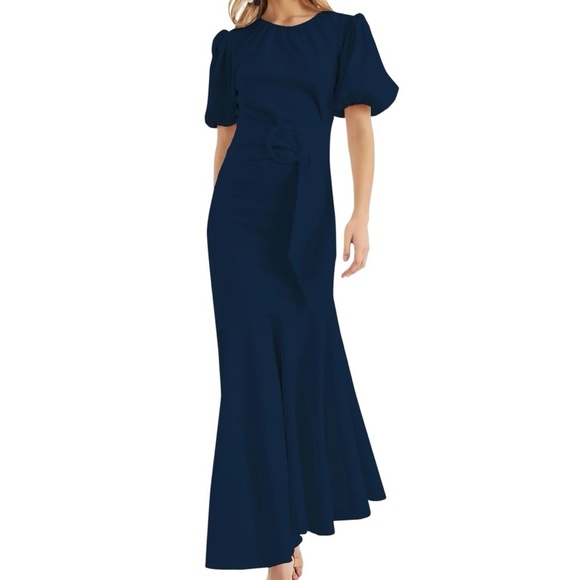 Sachin & Babi Camila Gown in Midnight Navy Blue | New NWT Size 4 Formal Evening - Picture 1 of 8